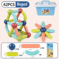 Thumbnail for Educational Magnetic Stick Building Toys - luvinly