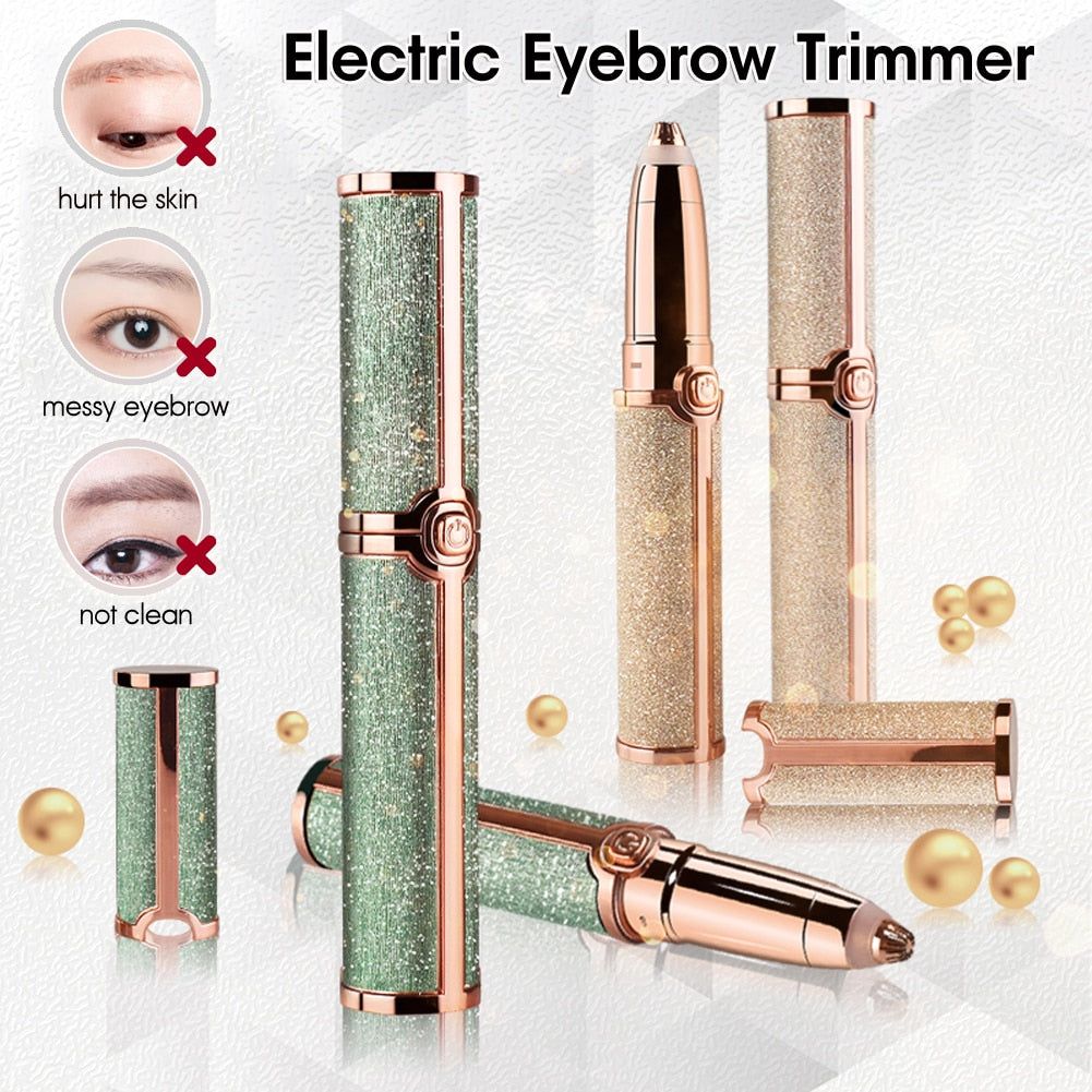 EpiTrim - Portable 2 In 1 Rechargable Epilator Eyebrow Trimmer - luvinly