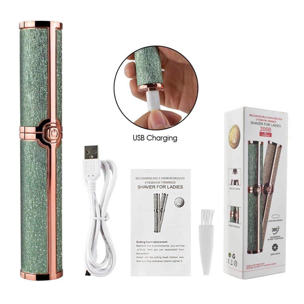 EpiTrim - Portable 2 In 1 Rechargable Epilator Eyebrow Trimmer - luvinly