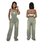 Tight Waist Slin Fit Jumpsuit