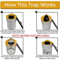 Thumbnail for FLIP-N-SLIDE BUCKET LID MOUSE TRAP - luvinly