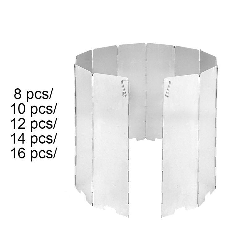 FOLDABLE OUTDOOR GAS STOVE WIND SHIELD - luvinly