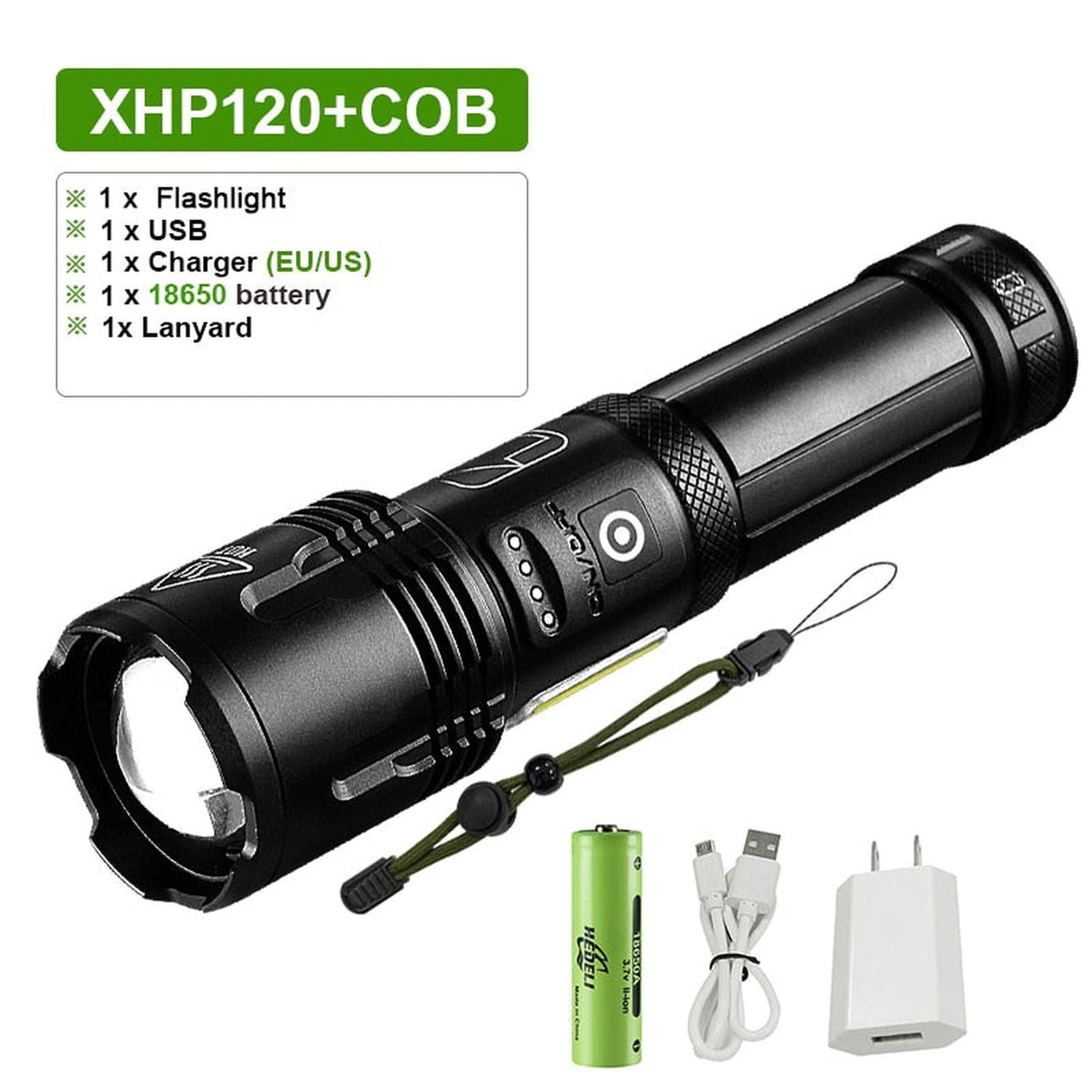 FlashBolt - Rechargeable Tactical Laser Flashlight - luvinly