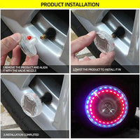 Thumbnail for FlashWheel - Rgb Glowing Motion Activated Solar Tire Valve - luvinly