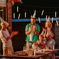 Thumbnail for Floating LED Candles With Wand Remote Control - luvinly