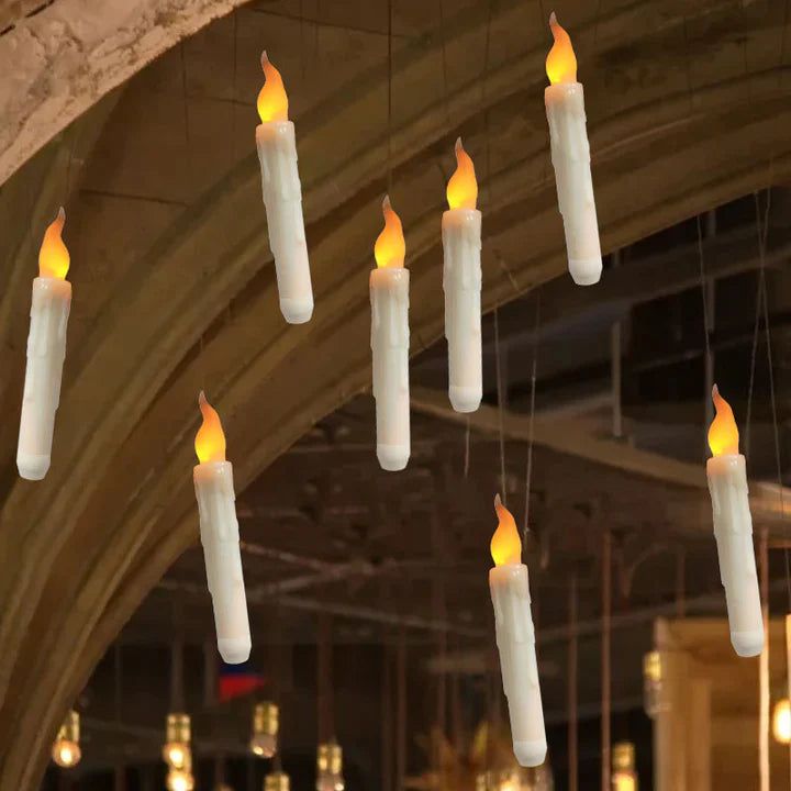 Floating LED Candles With Wand Remote Control - luvinly