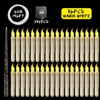 Thumbnail for Floating LED Candles With Wand Remote Control - luvinly