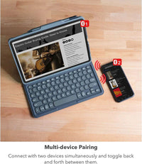 Thumbnail for FlowCase - Wireless Bluetooth Keyboard Case For IPad - luvinly