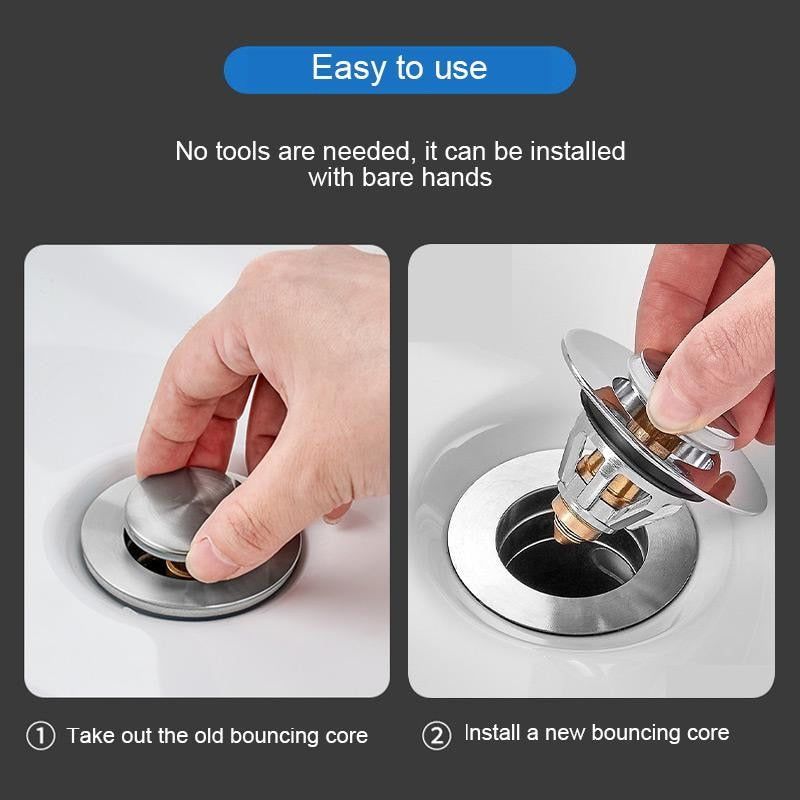 💧💎 "FlowGuard™ Bounce Core Pop-up Drain Filter" 💎💧 - luvinly