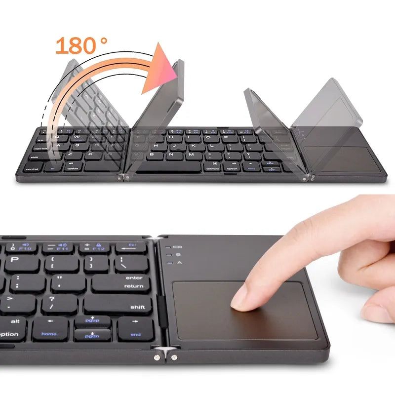 Folding Wireless Bluetooth Keyboard - luvinly