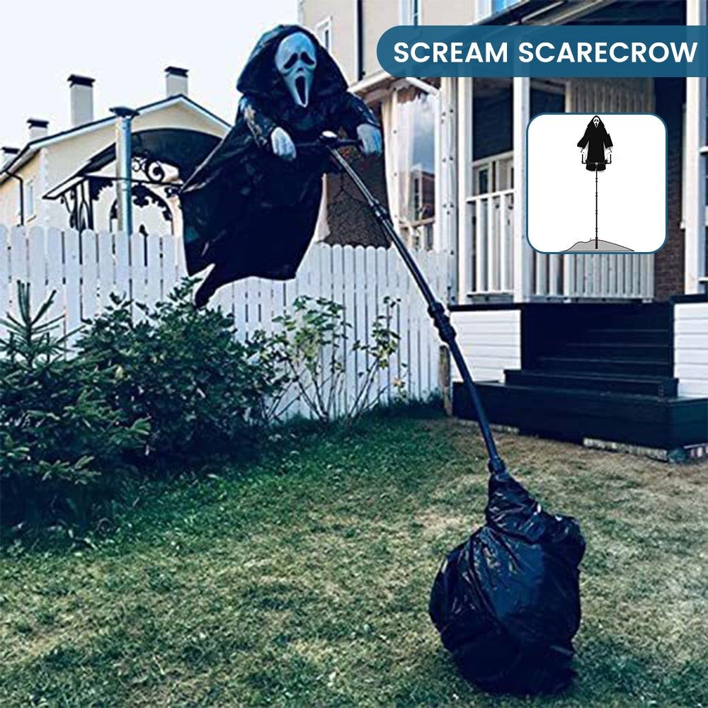 Garden Ghostface Scream Scarecrow - luvinly