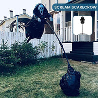 Thumbnail for Garden Ghostface Scream Scarecrow - luvinly