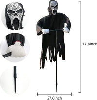 Thumbnail for Garden Ghostface Scream Scarecrow - luvinly