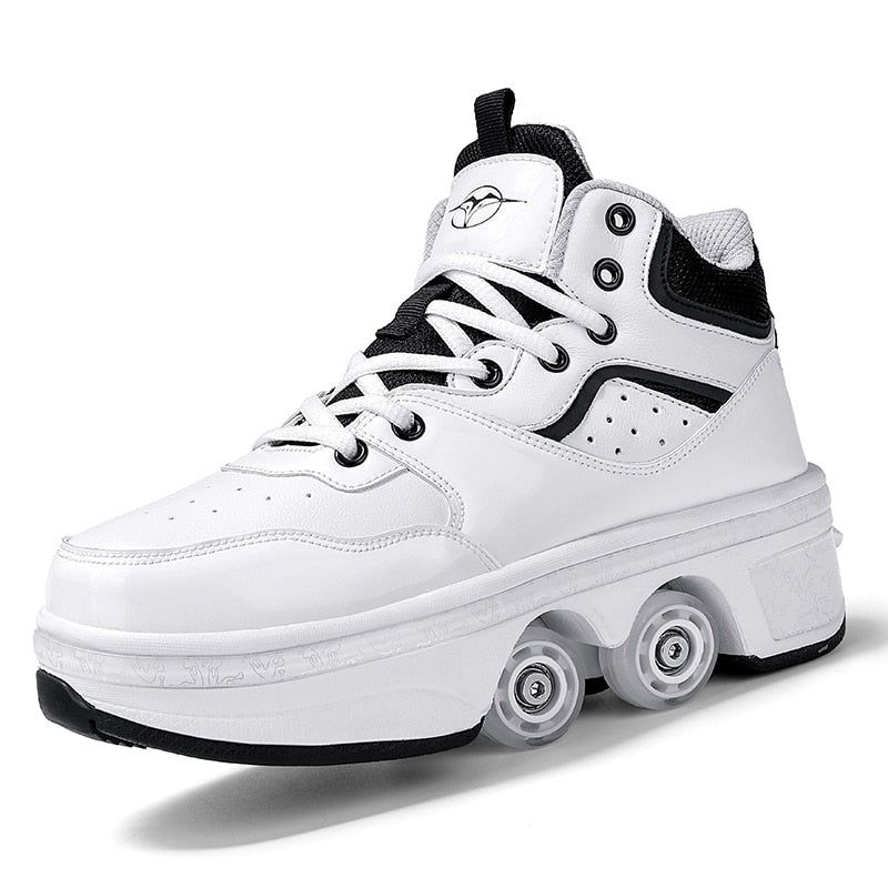 GliderKicks - 2 In 1 Deformation Roller Skate Shoe - luvinly
