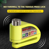 Thumbnail for GuardianShield™ Controllable Alarm Disc Brake Lock - luvinly