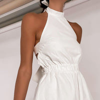 Thumbnail for Halter Neck Sleeveless Jumpsuit - luvinly