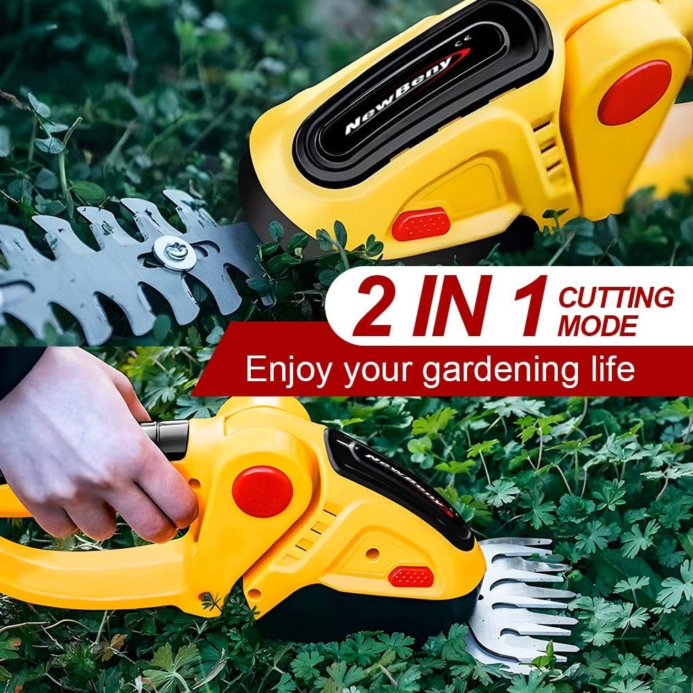 HedgeGenie™️- 2 In 1 Cordless Electric Hedge Garden Trimmer - luvinly