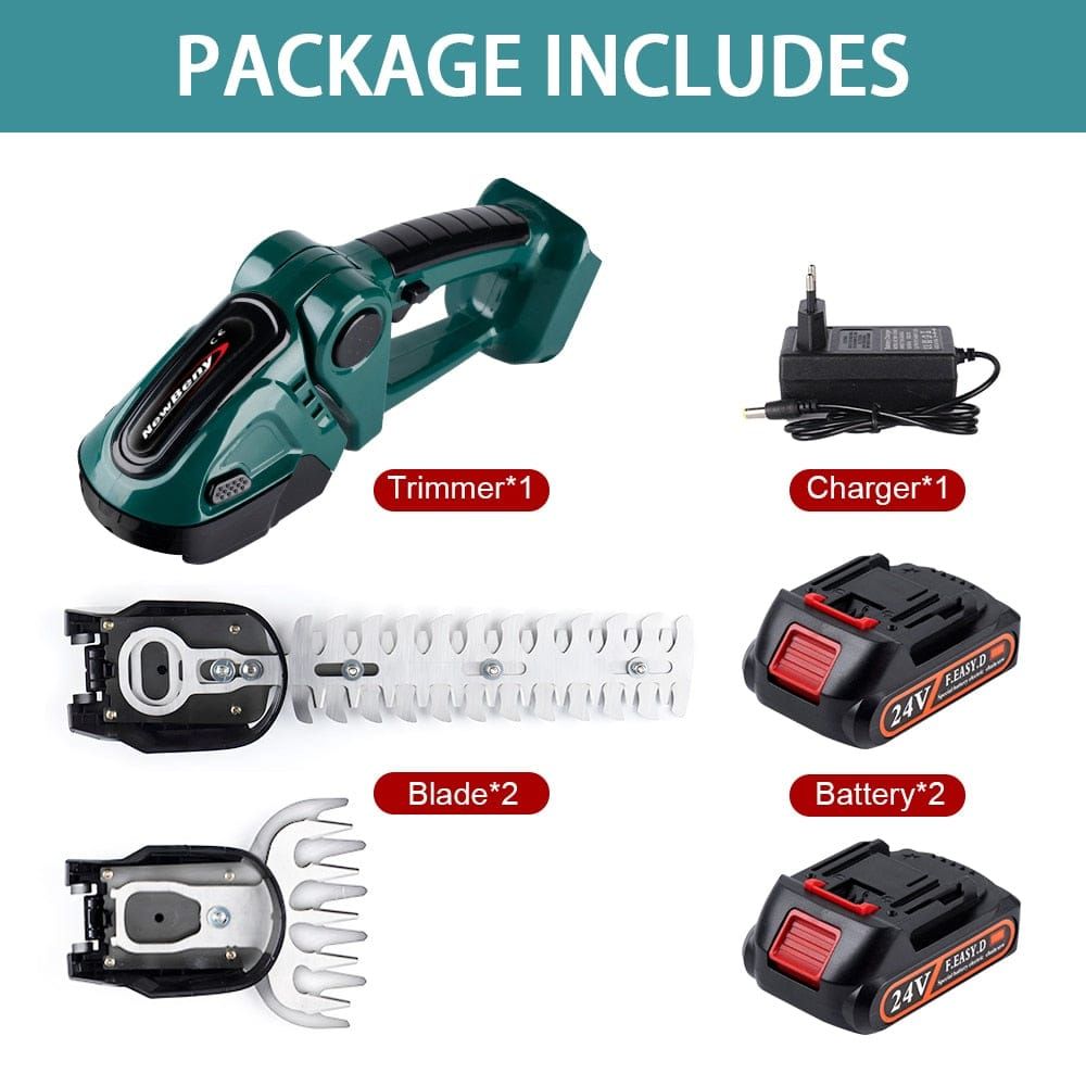 HedgeGenie™️- 2 In 1 Cordless Electric Hedge Garden Trimmer - luvinly