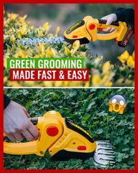 Thumbnail for HedgeGenie™️- 2 In 1 Cordless Electric Hedge Garden Trimmer - luvinly