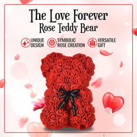 Thumbnail for Love Forever Rose Teddy Bear - luvinly