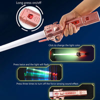 Thumbnail for 🪄 LuminEdge- 7 Color Galaxy Retractable Toy Laser Sword 🌌 - luvinly