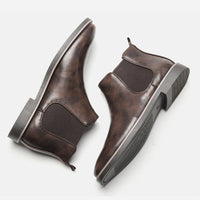 Thumbnail for Men Leather Ankle Boots - luvinly