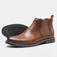 Thumbnail for Men Leather Ankle Boots - luvinly