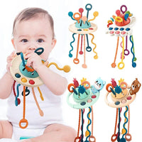 Thumbnail for Montessori Silicone Pulling Toy - luvinly