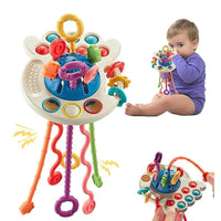 Thumbnail for Montessori Silicone Pulling Toy - luvinly
