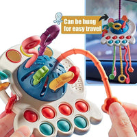 Thumbnail for Montessori Silicone Pulling Toy - luvinly