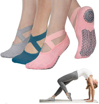 Thumbnail for Non-Slip Grip Socks for Women - Perfect for Pilates, Barre, Ballet, and Barefoot Workouts. - luvinly