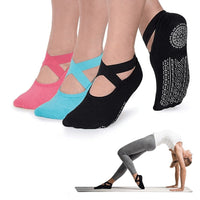 Thumbnail for Non-Slip Grip Socks for Women - Perfect for Pilates, Barre, Ballet, and Barefoot Workouts. - luvinly