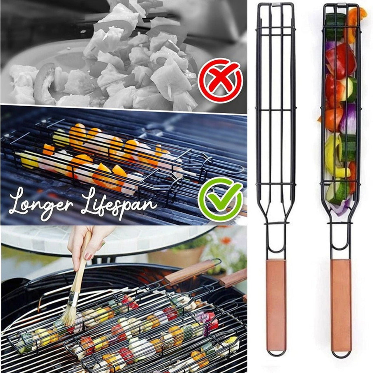 Nonstick Barbecue Grill Basket - luvinly