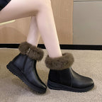 Slip On Fleece Fashion Boots