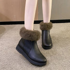 Slip On Fleece Fashion Boots