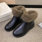 Slip On Fleece Fashion Boots