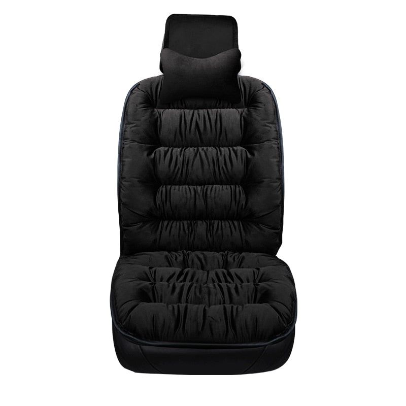PLUSH SEAT - FUZZY CAR SEAT COVERS PROTECTION PAD - luvinly