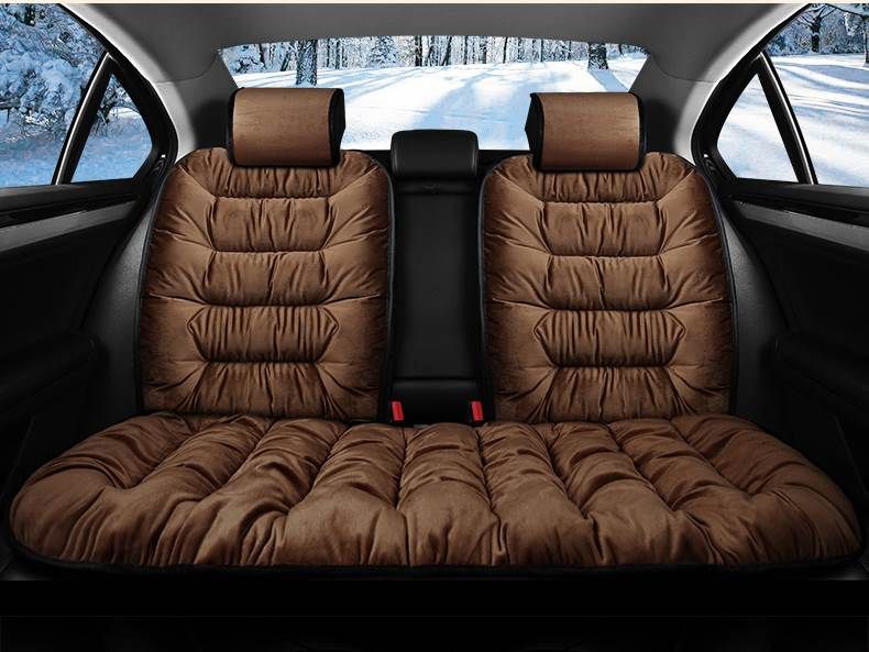 PLUSH SEAT - FUZZY CAR SEAT COVERS PROTECTION PAD - luvinly