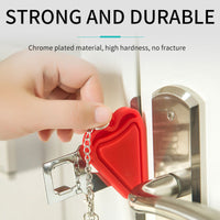 Thumbnail for PORTABLE DOOR LOCK - ADDS AN EXTRA LAYER OF PROTECTION! - luvinly