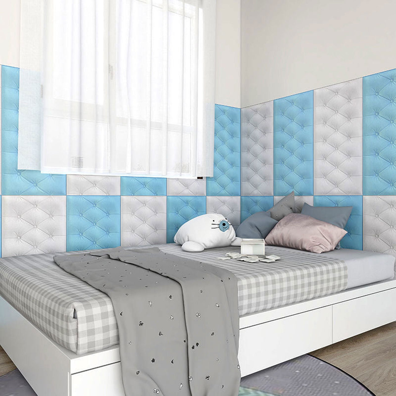 PalliWall - 3D Modern Style Wall Paneling Bed - luvinly
