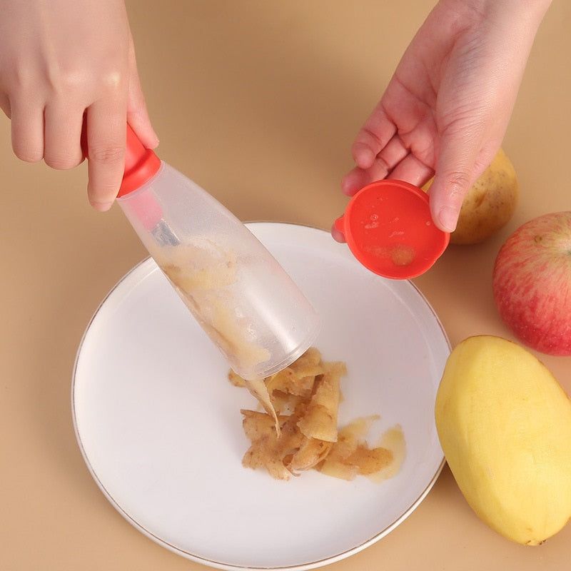 PeelMatic™ - The Ultimate Multifunctional Peeler with Storage Container - luvinly