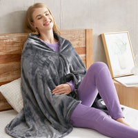 Thumbnail for PlushWrap - Soft Electric Heated Shawl Blanket Wrap - luvinly
