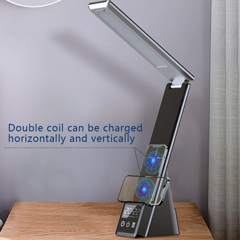 PowerGlow™ Multi-FuncTable Lamp Clock & Charger - luvinly