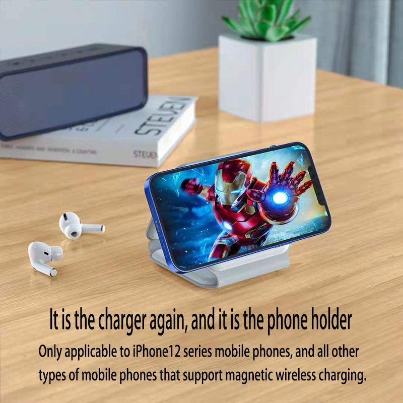 PowerLink - Foldable 3-in-1 Wireless Charger - luvinly