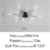 Thumbnail for Premium Nordic Styled Firework Shape Ceiling Light - luvinly