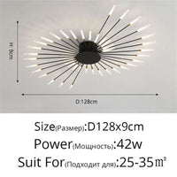 Thumbnail for Premium Nordic Styled Firework Shape Ceiling Light - luvinly
