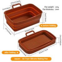 Thumbnail for Rectangular Air Fryer Baking Pan