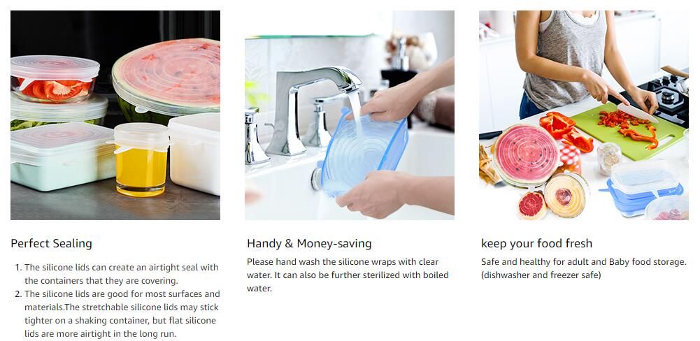 SILICONE FOOD COVERS SET - luvinly