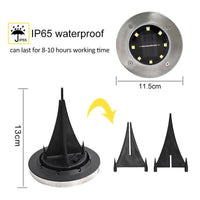 Thumbnail for SOLAR POWERED GROUND LIGHTS - luvinly