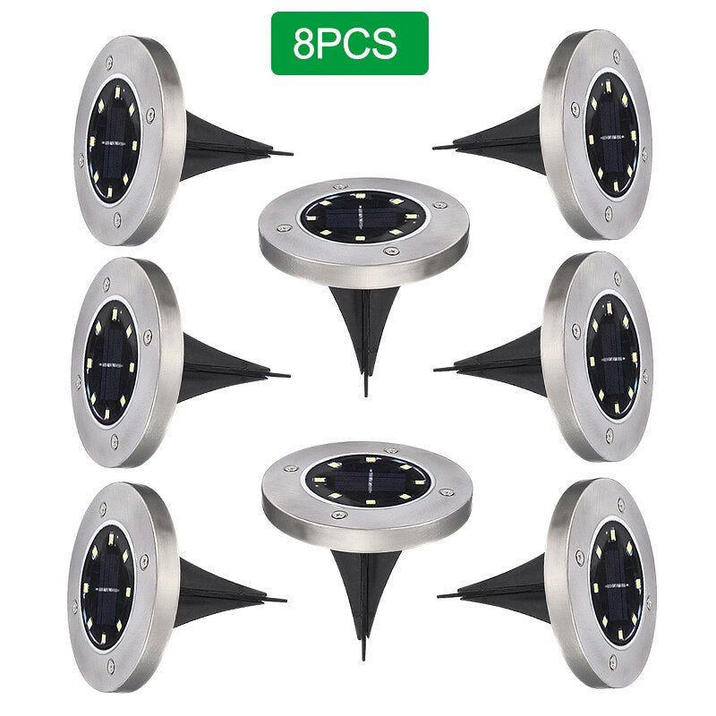 SOLAR POWERED GROUND LIGHTS - luvinly